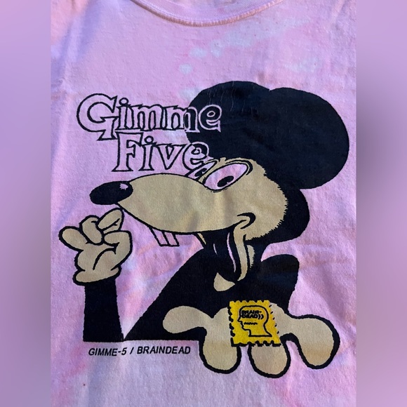 Ultra rare light pink dyed vintage tee from Brain Dead. - Picture 2 of 3